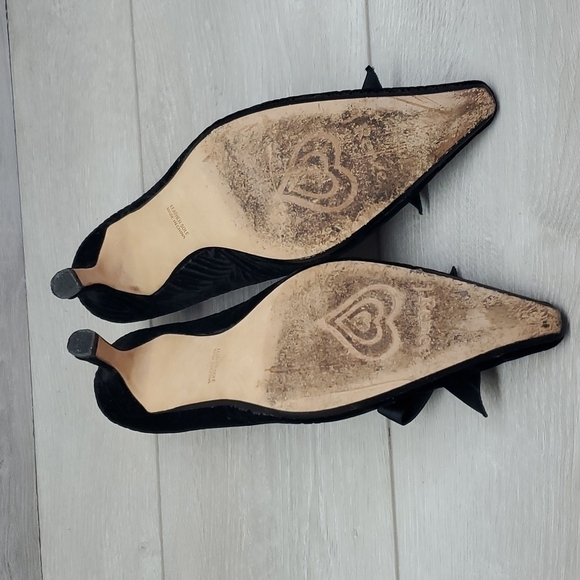 J.Renee Womens Velvet Dress Shoes Y2K sz 8.5W - Picture 10 of 13